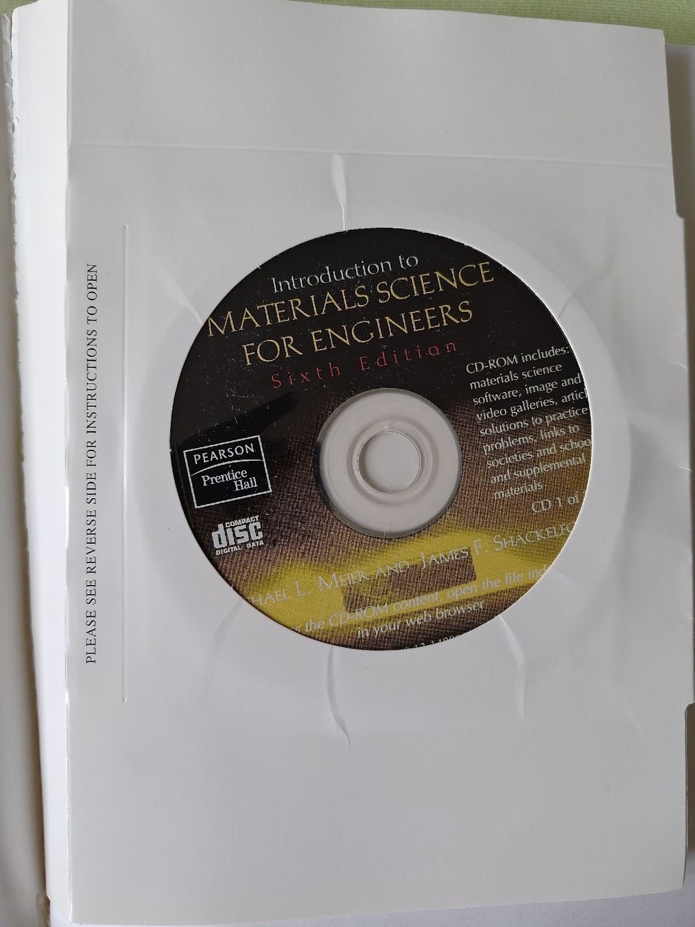 Bücher: Materials Science for Engineers, Shackelford, 6th Ed – Gebraucht aus Langenthal von 01138899 2