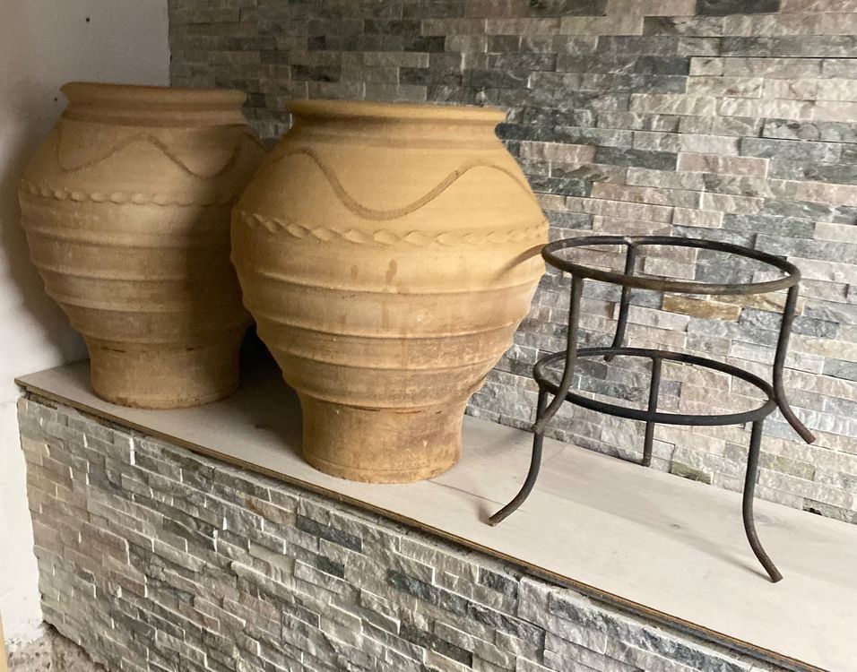Vasi per fiori: Ton Topf Vase Tonschale Blumentopf Pflanzentopf mit Ständer – Usato da Dottikon venduto da 6571 1