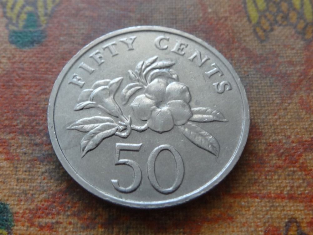 Tutti le monete: SINGAPOUR  50  Cents  1989 – Usato da Romanel-sur-Lausanne venduto da Swift13