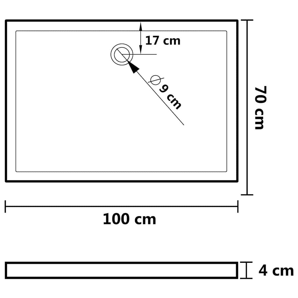 Docce: Neue Duschwanne oder Duschtasse Weiss 70 x 100 x 4 cm – Nuovo e nell'imballaggio originale da Zumikon venduto da calibru 3