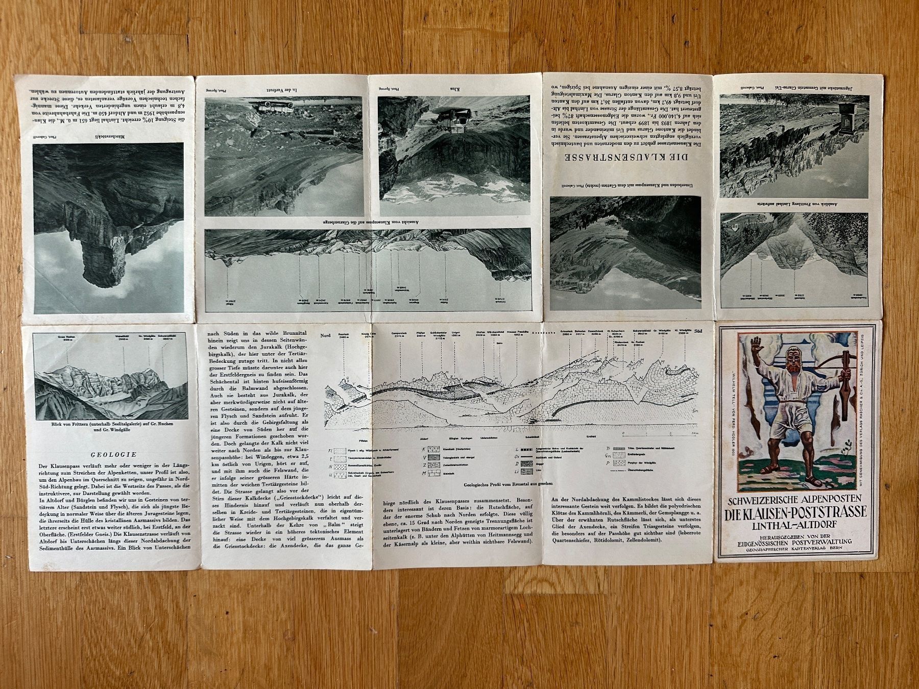 Landkarten & Atlanten: Schweizerische Alpenposten: Klausen-Poststrasse – Gebraucht aus Zürich von allp 3