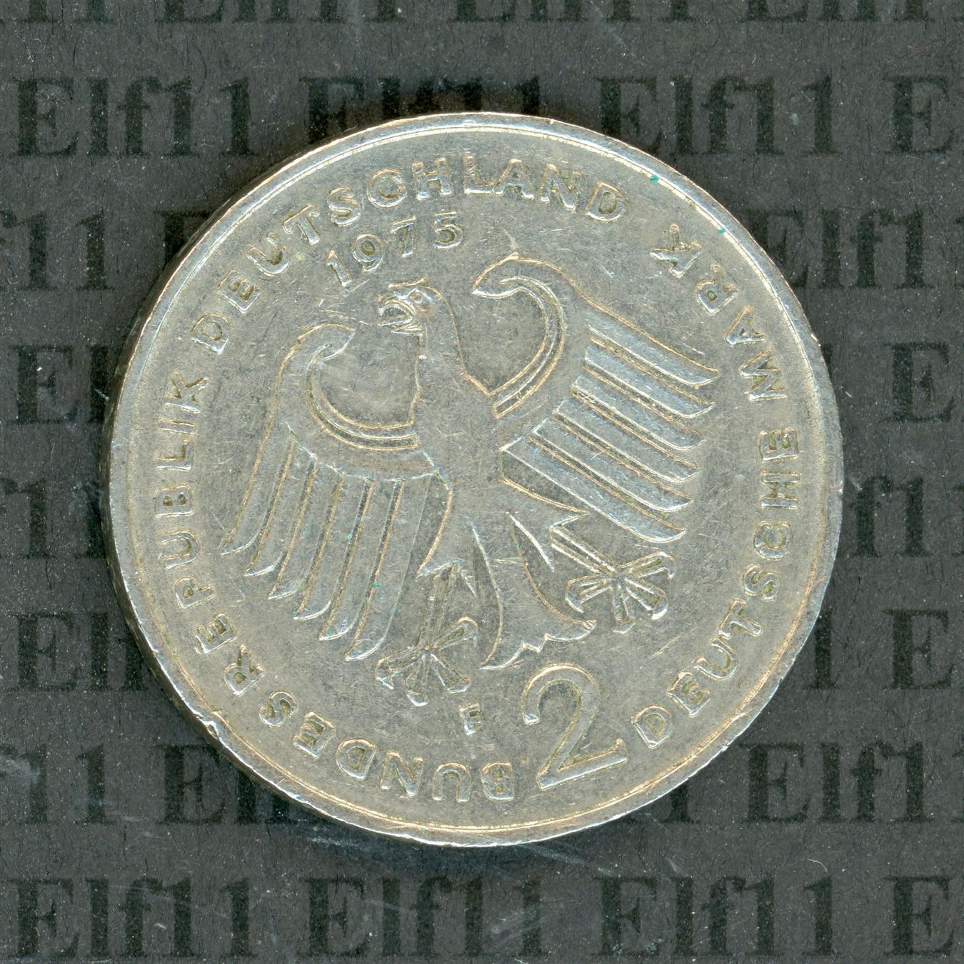 Tutti le monete: DEM___2.00 1975F Heuss -vz 2 Deutsche Mark – Usato da Widnau venduto da Elf11