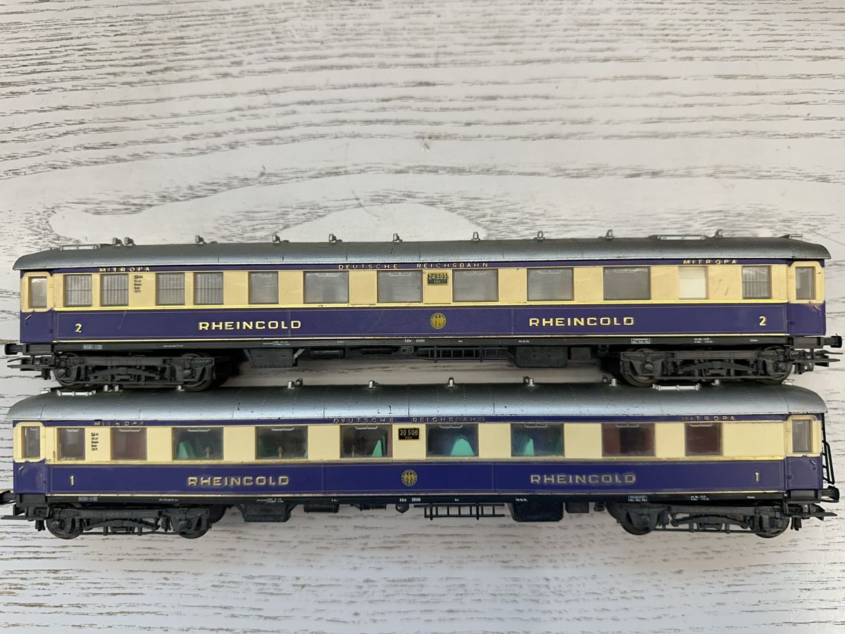 Liliput Modellini di ferrovie: Liliput DRG 2x Personenwagen – Usato da Lupsingen venduto da New-Haven 2