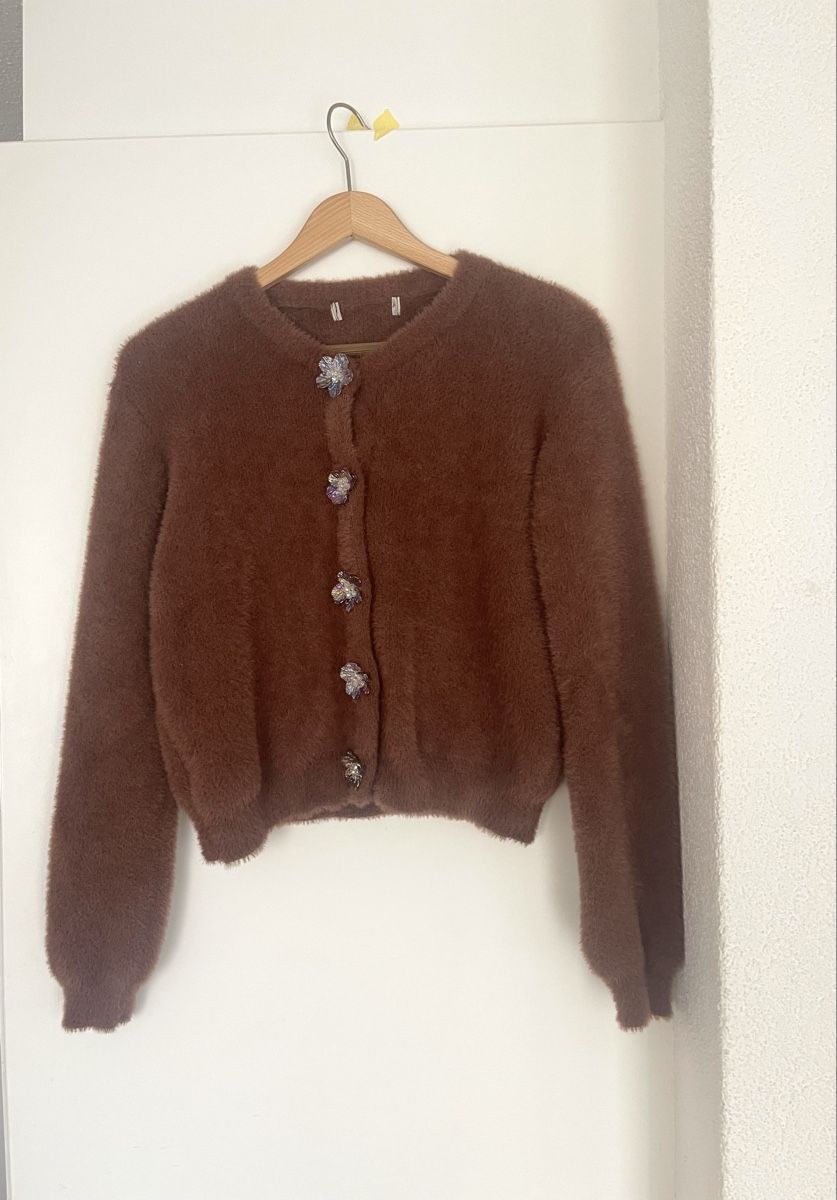 Giacche: Cardigan mit Blumen-Knöpfen, Grösse S – Usato da Elsau venduto da isidobrany09