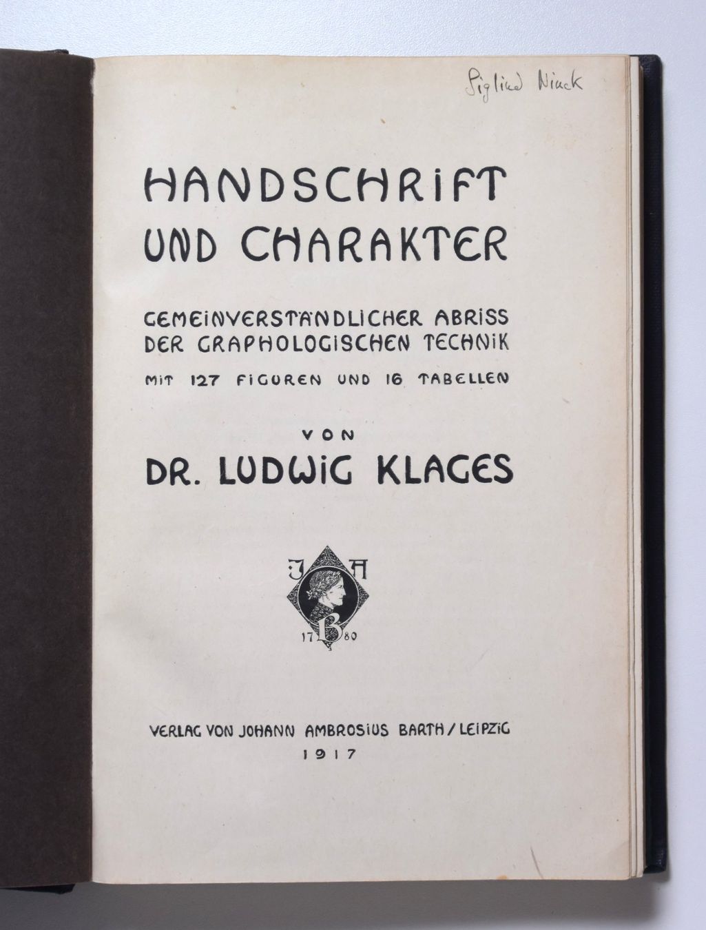 Libri: Ludwig Klages: Handschrift und Charakter. – Usato da Erschwil venduto da taglang 1