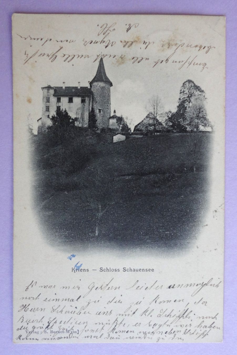 Ansichtskarten: Kriens, Schloss Schauensee – Defekt aus Fétigny von Billy2miny