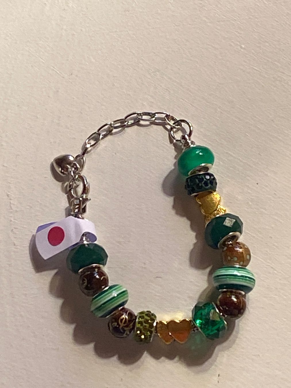 Bracciali & Braccialetti: ARMKETTE -GRÜN MIT HERZPERLEN – Nuovo e nell'imballaggio originale da Meienried venduto da ManuelaBoutique 4