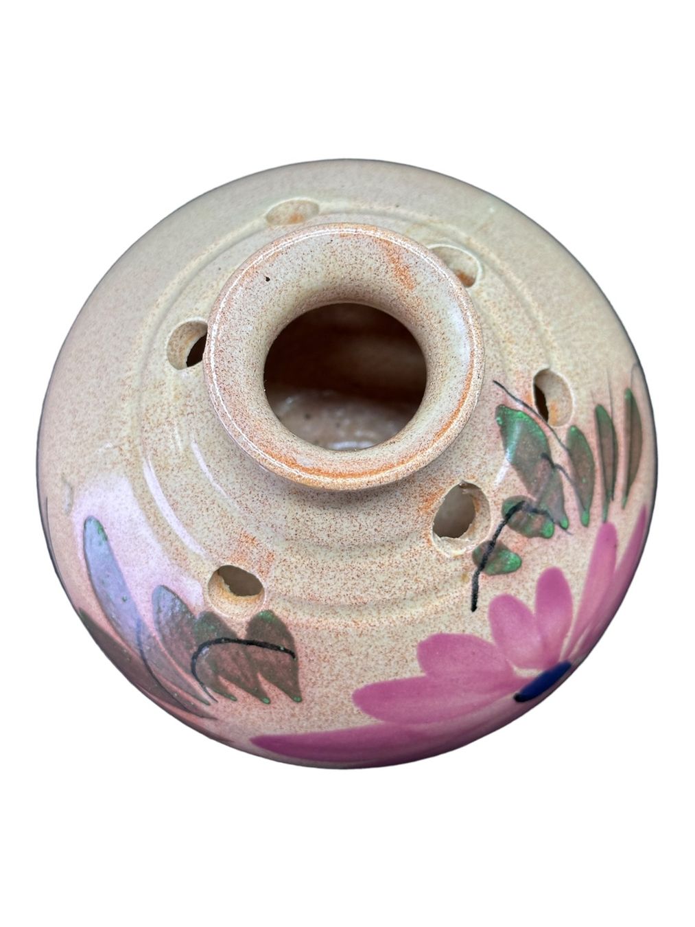 Vasen & Gefässe: Vase VALLAURIS pique-fleurs en grés émaillé peint à la main – Gebraucht aus Morges von MeeBee 4