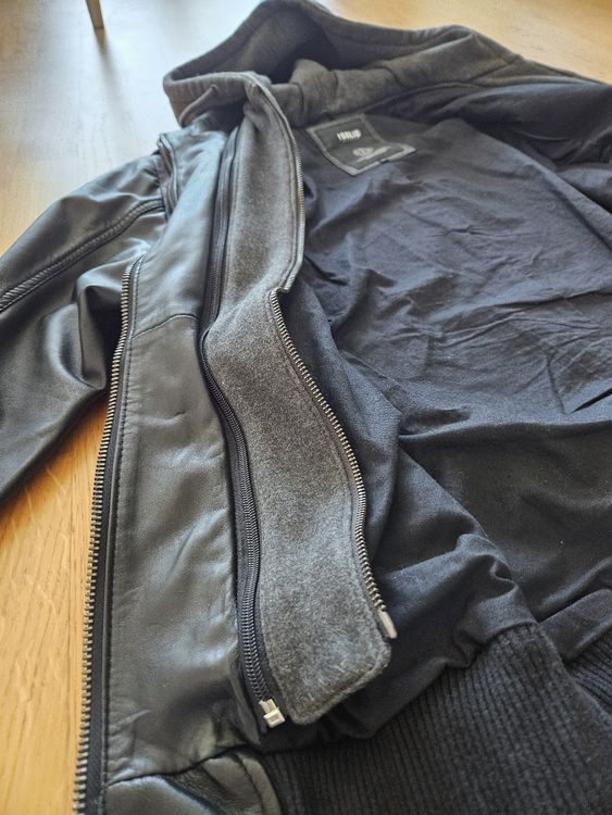 Giacche: Lederjacke Herren - Grösse L - Solid - schwarz – Usato da Thun venduto da NWY 2