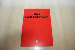 VW Golf Cabriolet Prospekt Jahrgang 1/1985