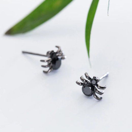 S925 Sterling Silber Spinne Ohrstecker – 21 X 15,5 Mm, Hypoallergen, Für Damen, Täglicher Tragekomfort