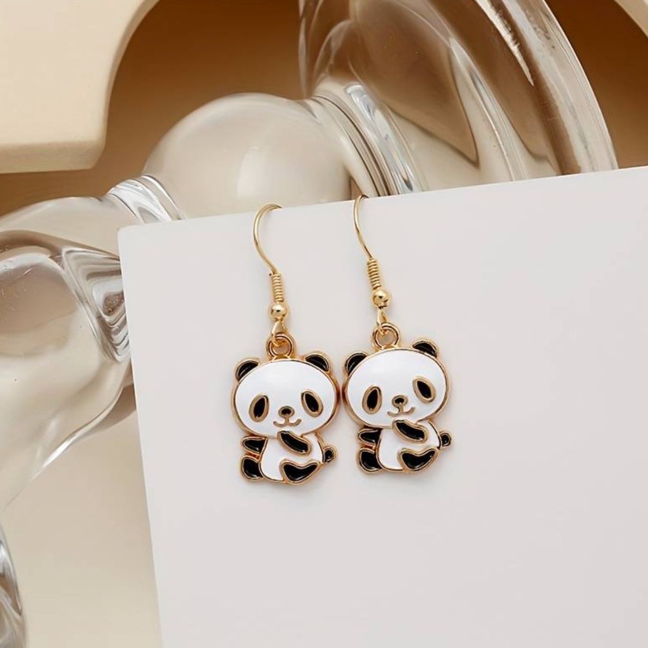 Orecchini pendenti & Orecchini a lobo: Ohrenringe "Panda" Kindergeschenk – Usato da Laufen venduto da Bellavitaboom 2