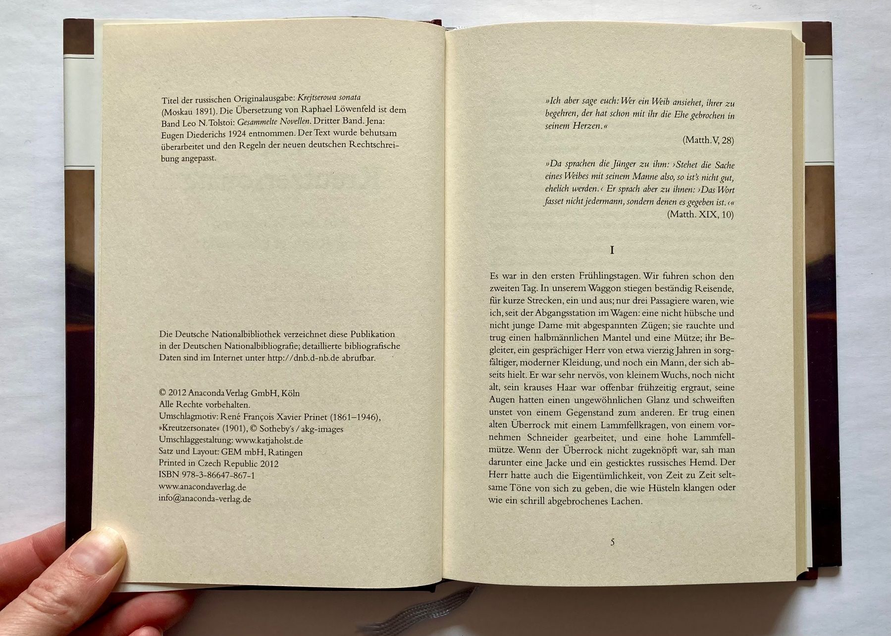 Libri: TOLSTOI - Die Kreutzer Sonate – Nuovo (secondo la descrizione) da Bubendorf venduto da Alpenheidi 4