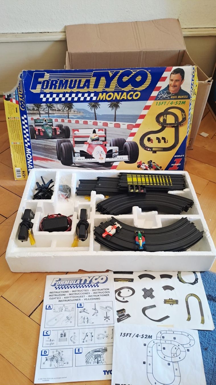 Tyco Piste: Circuit voitures électriques vintage "Formula Tyco-Monaco – Usato da Areuse venduto da sis_y7dg