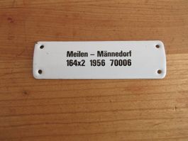 Emailschild Meilen - Männedorf 164x2 1956 70006