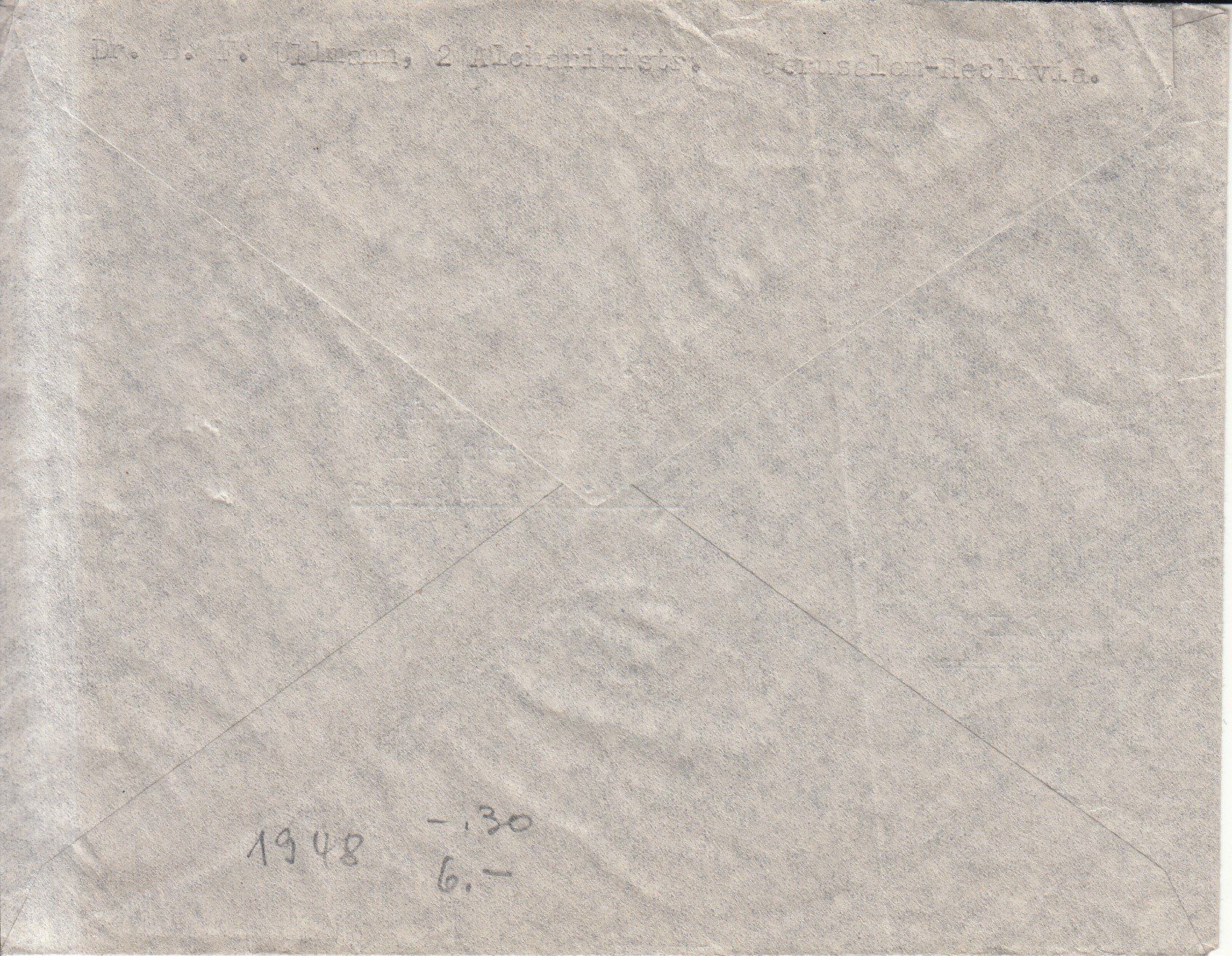 Alle Briefmarken: Israel - St. Gallen 4 Briefe 1948/49 – Gebraucht aus Bürglen TG von StampGraf 4