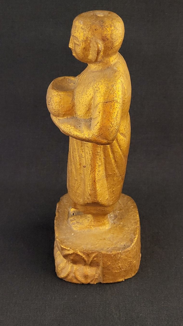Figurines: Goldige Holz-Figur BUDDHA – D'occasion à Basel par spinne02 5