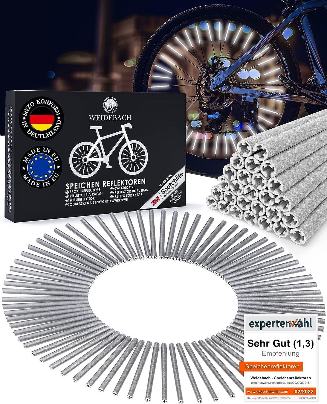 Ersatzteile: 72 Speichenreflektoren Fahrrad – Neu und originalverpackt aus Nuglar von SaleRitter