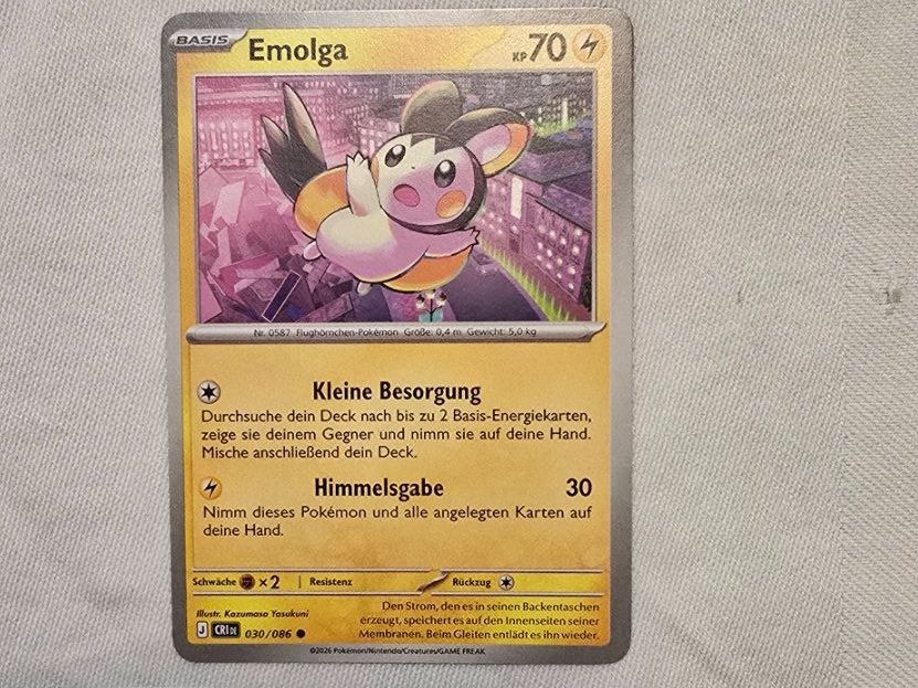 Pokémon Carte collezionabili: Pokémon Emolga (CRI030) – Nuovo (secondo la descrizione) da Basel venduto da Galia2000