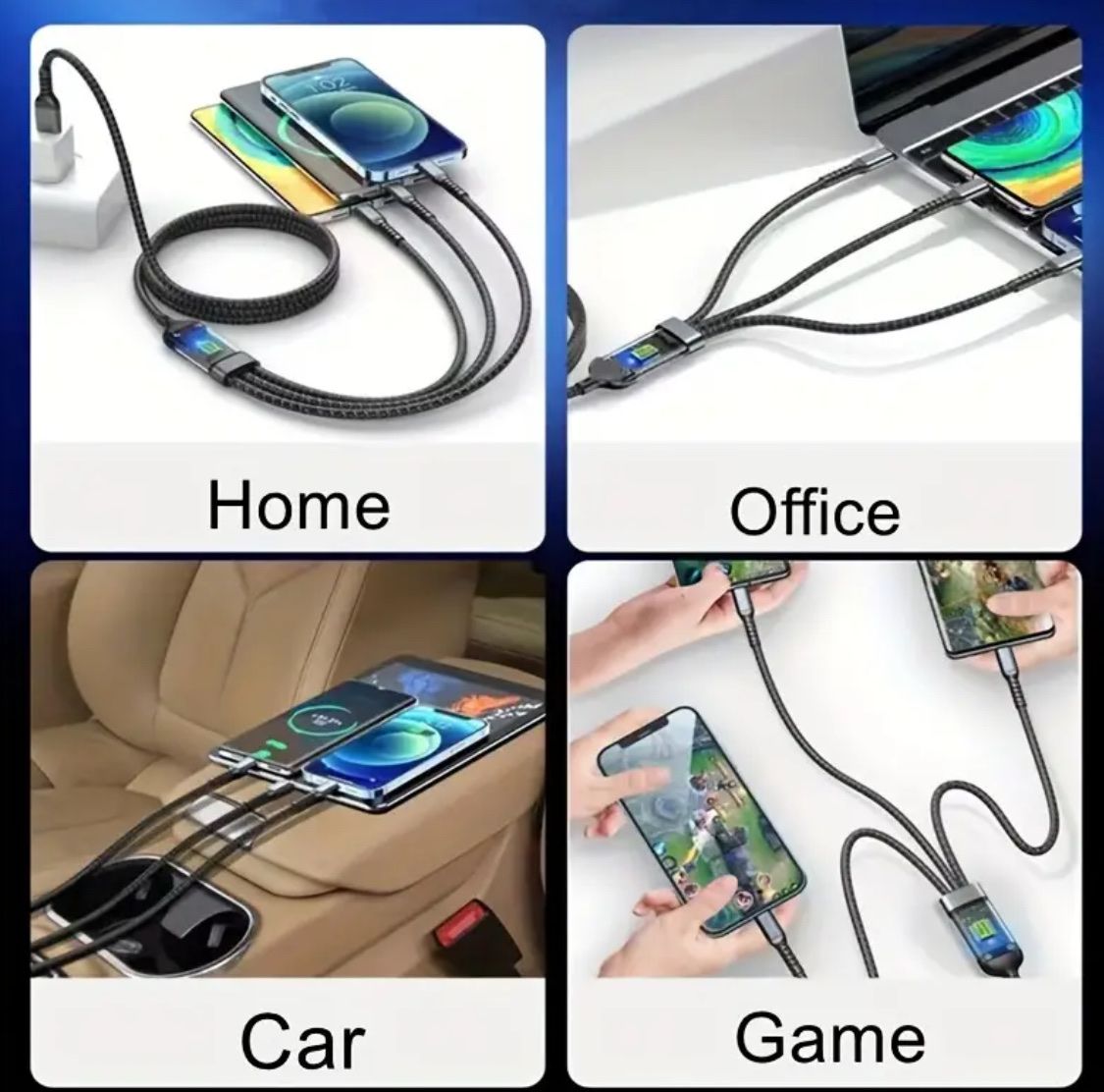 Cavi: Schnellladekabel Multi USB Ladekabel 3in1 Handy Datenkabel – Nuovo e nell'imballaggio originale da Suhr venduto da SchnapperCH 1