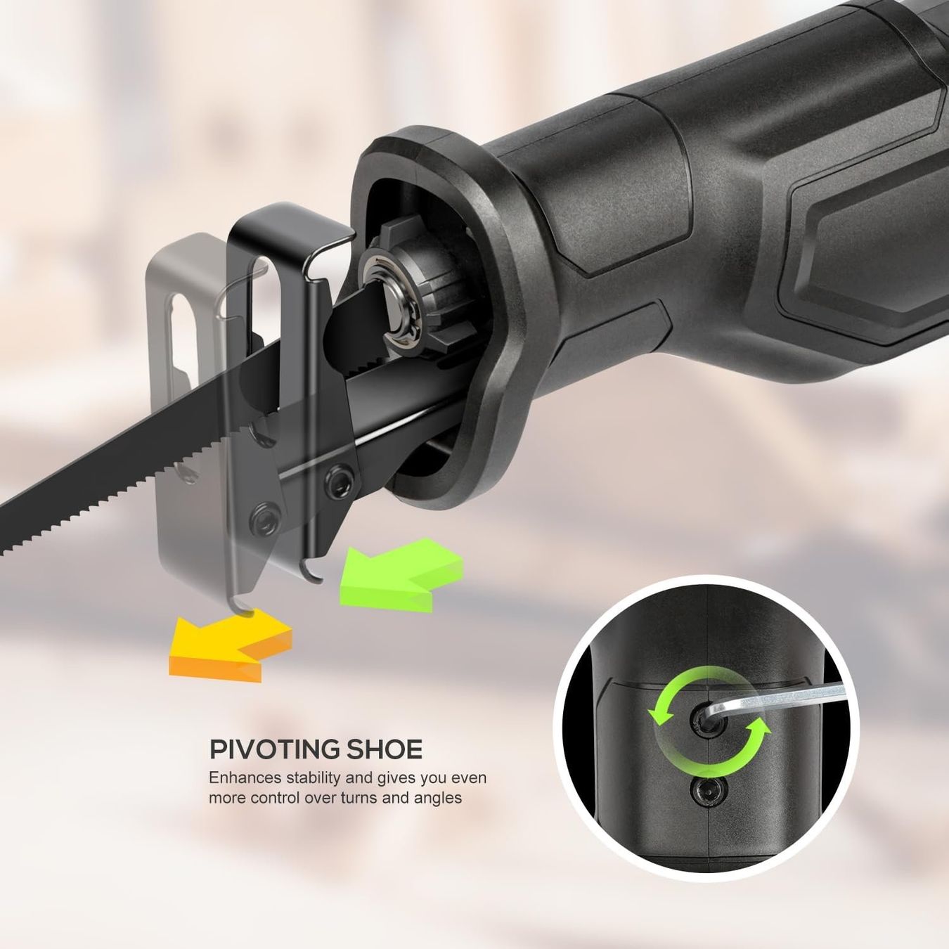 Seghe: Säbelsäge 710W elektrische Handsäge mit 3000 SPM – Nuovo e nell'imballaggio originale da Hundwil venduto da Equiply 4