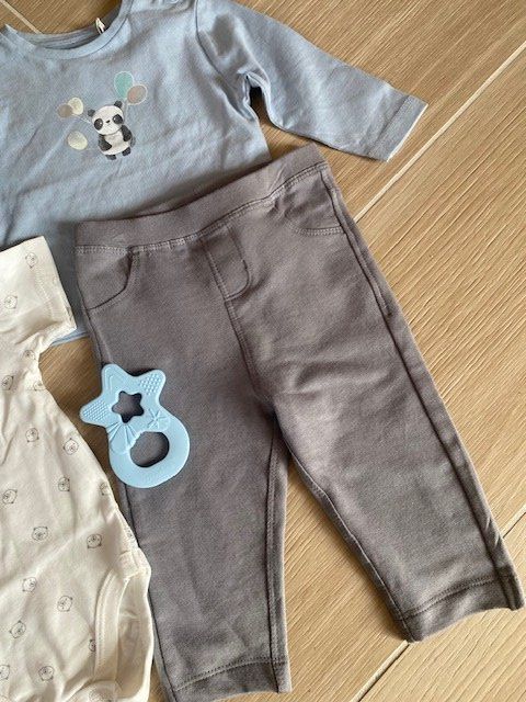 Lotti & Set di vestiti: neues Baby Set Gr. 62 "Panda hellblau" – Nuovo (secondo la descrizione) da Staufen venduto da Nasli 2