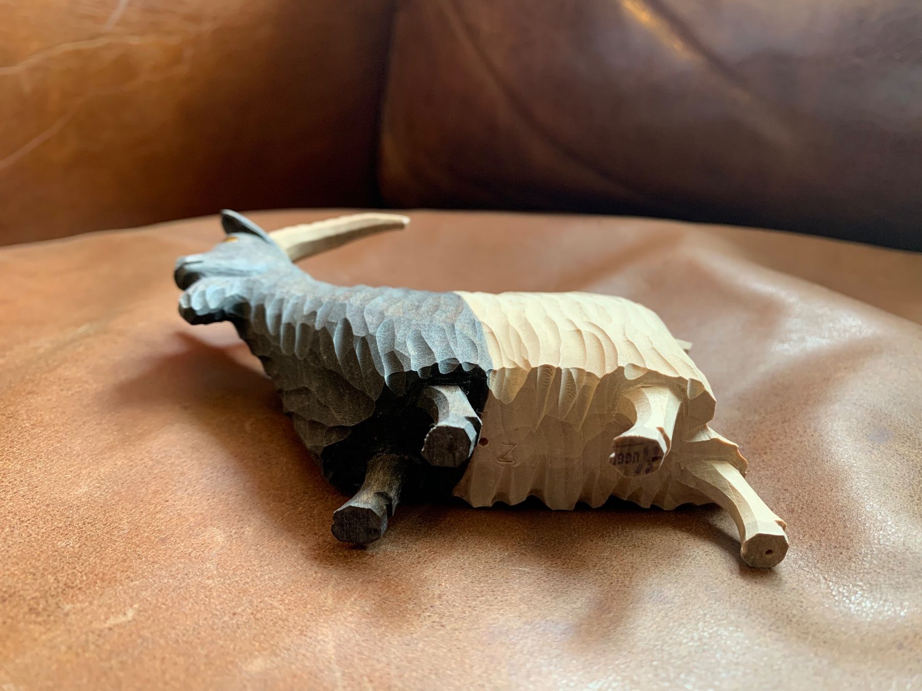 Figuren: Huggler Brienz, Ziege, Walliser Ziege, Krippenfigur, Holz – Gebraucht aus Kloten von petrol5555 4