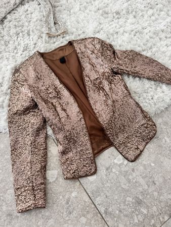 Sparkling Rose Gold sequins jacket vintage ✨