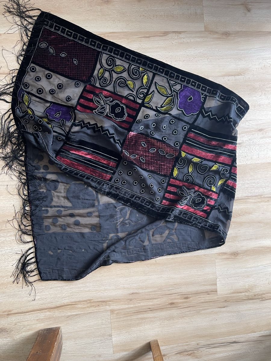 Foulard & Sciarpe: Écharpe longue multicolore soie / viscose comme neuve – Nuovo (secondo la descrizione) da Kloten venduto da Vermicelles 6