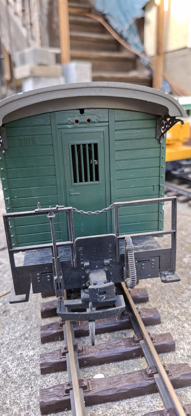 LGB Modellini di ferrovie: LGB Postwagen 3019 – Usato da Münsingen venduto da wd65 4