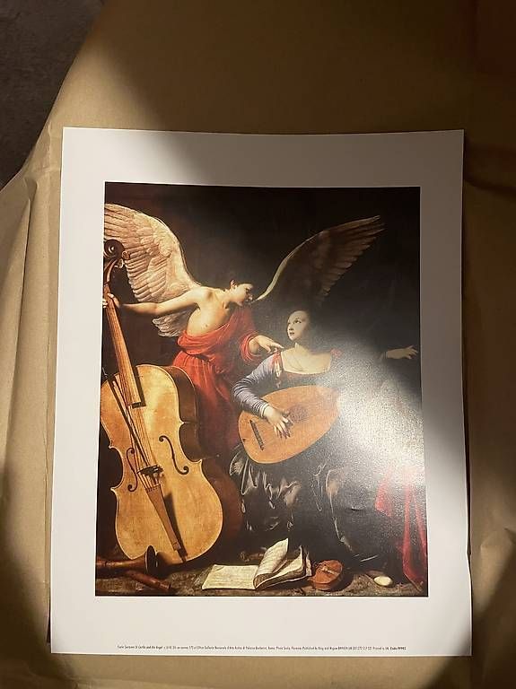 Poster & Bilder: Kunstdruck "Saint Cecilia and Angel" – Gebraucht aus Luzern von Fledermaus82