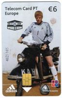 Telefonkarte Portugal Adidas Motorradfahrer