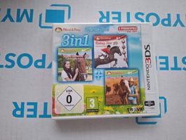 3 in 1 - Reiterhof Reitsport Kinderspiele 3DS Pony
