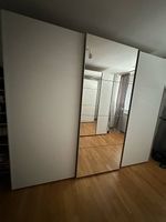 Schwebetürschrank SKOP VI - Kristallspiegel / Alpinweiss