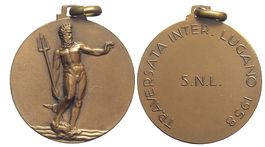 Tessin, Lugano, Medaille 1958, SNL