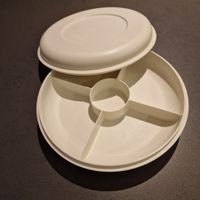 Tupperware Servierteller mit Trennwänden und Deckel