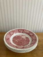 Assiettes creuses (6)anglaises (Adams/Mason's/Wood and Sons)
