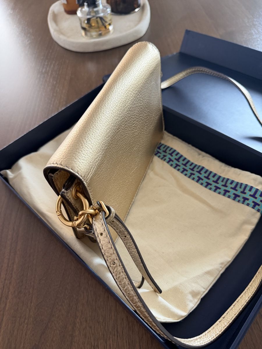 Tory Burch Borse da donna:     Tory Burch McGraw Metallic Crossbody – Nuovo e nell'imballaggio originale da Geroldswil venduto da JosiZ 1