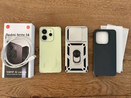 RedMi Note14, 256MB, 5g, 1 Jahr Garantie, mit Zubehör