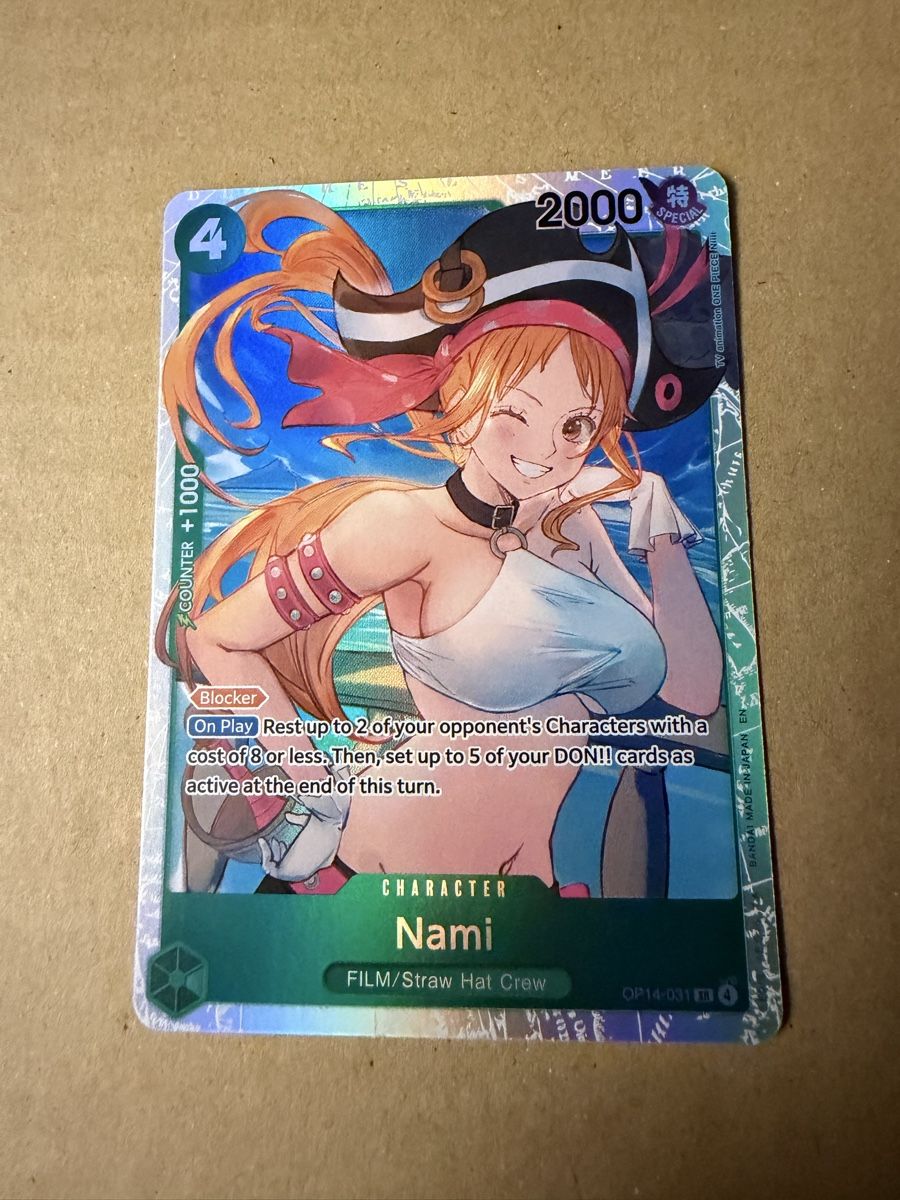 Bandai Carte collezionabili: One Piece Nami OP14-031 SR – Usato da Schöftland venduto da 160grams