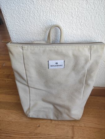 Souleway Rucksack beige Canvas, super Zustand!
