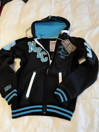 NYC College Jacke mit Kapuze, Grösse S, neu