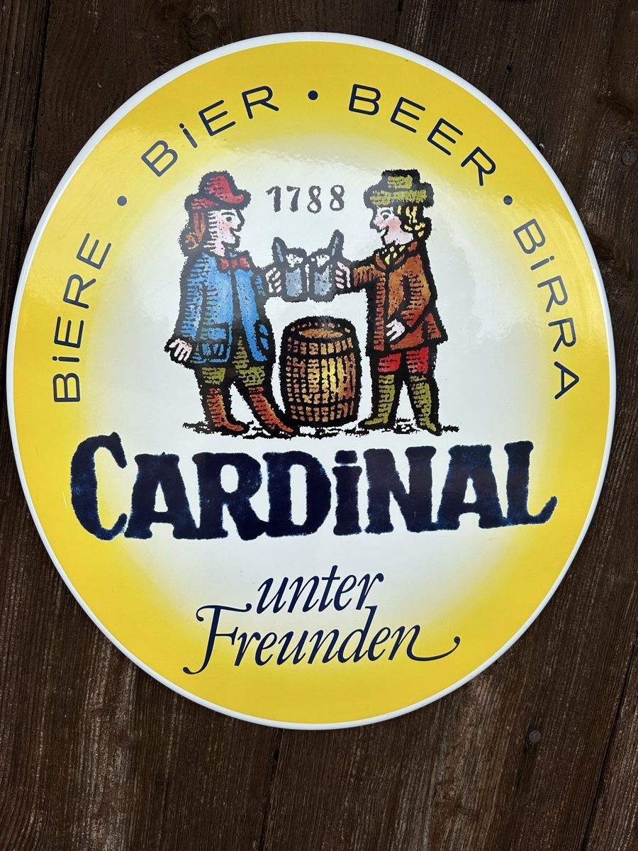 Insegne: Cardinal bier Werbung Reklame  – Usato da Reinach AG venduto da rares75