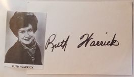 Ruth Warrick 1916-2005 Autogramm signiert Karte 10x15cm