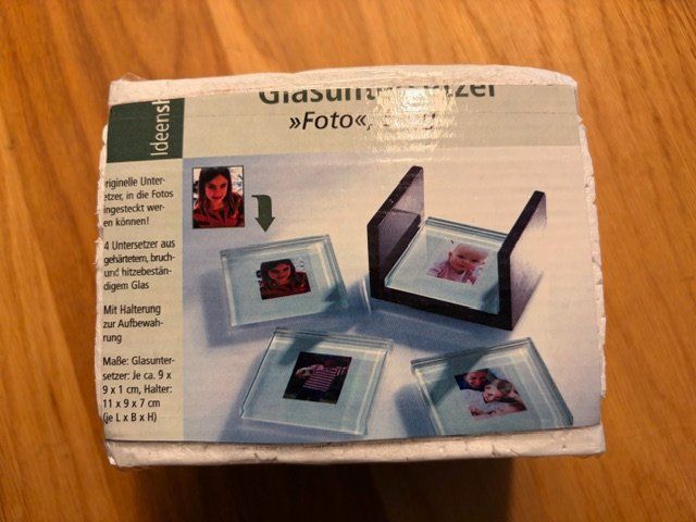 Kit bricolage: Bastelset Glasuntersetzer mit Foto – Nuovo (secondo la descrizione) da Tennwil venduto da nando59