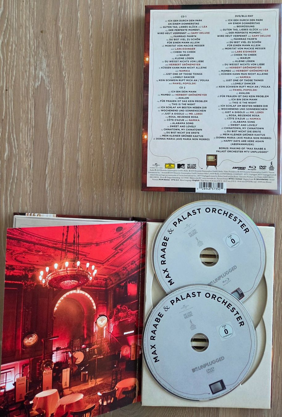 Tutti i DVDs: Max Raabe: MTV Unplugged Deluxe-Edition - 2CD/DVD/Blu-Ray – Usato da Ittigen venduto da bluesboy_66 3