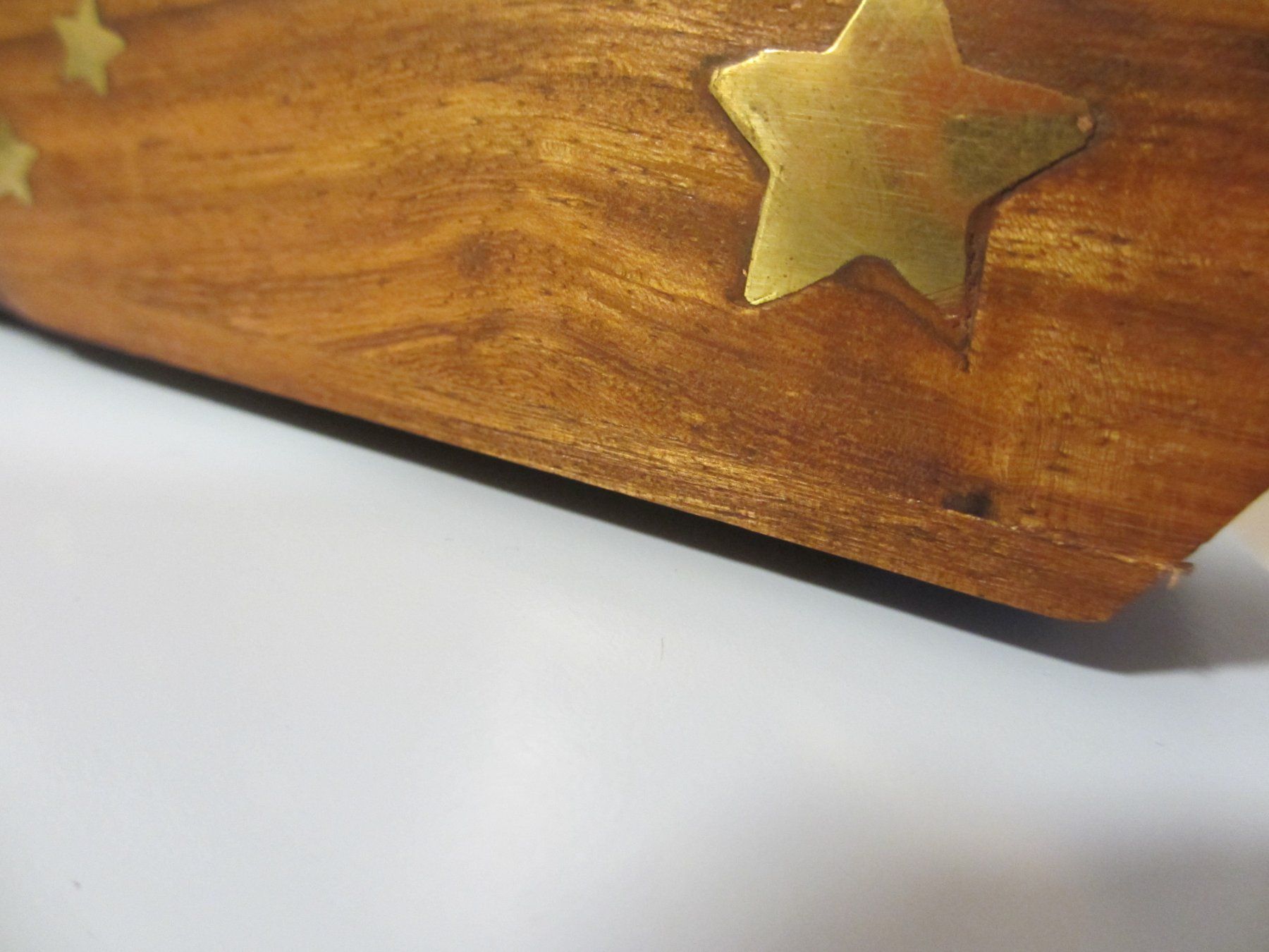 Candele: grosser Räucherstäbchenhalter Holz mit Messingsterne – Nuovo (secondo la descrizione) da Herisau venduto da fan_h9qj 1