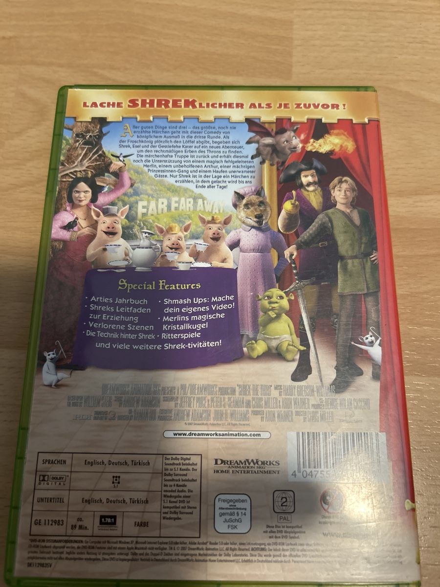 Alle DVDs: DVD- Shrek der Dritte – Gebraucht aus Kreuzlingen von jamie45 1