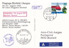 60 Jahre Flugplatz Birrfeld 1997, Sonderflug nach Buttwil