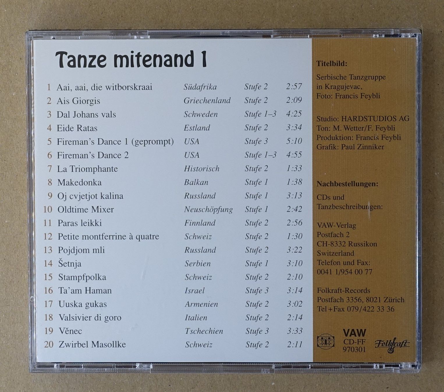 CD: Tanze mitenand 1 - D3 – Usato da Sessa venduto da discoverymedia 1